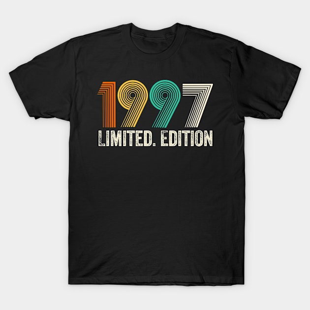 Vintage 1997 Birthday Retro 1997 For Men Women born in 1997 T-Shirt by PrettyMerch